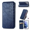 thumbnail image 1 of Allytech for Samsung Galaxy S22 Ultra 5G Case with Card Slots, Premium PU Leather Cover TPU Bumper Kickstand Magnetic Adsorption Shockproof Flip Wallet Case for Galaxy S22 Ultra 6.8 inch 2022, Blue, 1 of 6