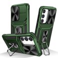 thumbnail image 1 of Allytech for Samsung Galaxy S23 Case with Camera Lens Protector, Full Body Shockproof Rugged Hybrid PC TPU Bumper Kickstand Slim Case Phone Cover for Samsung Galaxy S23 - Green, 1 of 1