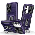thumbnail image 1 of Allytech for Samsung Galaxy S23 Plus Case with Camera Lens Protector, Full Body Shockproof Rugged Hybrid PC TPU Bumper Kickstand Slim Case Phone Cover for Samsung Galaxy S23 Plus - Purple, 1 of 1