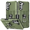 thumbnail image 1 of Allytech for Samsung Galaxy S24 5G Phone Case 6.2 inch, Ring Holder Kickstand Anti-Fingerprint Non-slip Anti-Drop Heavy Duty Corner Protection Defender Rugged Case Cover for Samsung S24 Phone, Green, 1 of 10