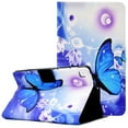 thumbnail image 1 of Allytech for Samsung Galaxy S6 Lite Case 10.4" 2022/2020, Premium PU Leather Folio Stand Shell with Card Slots Holder Auto Sleep Wake Protective Wallet Case for SM-P610/P615/P613/P619, Blue Butterfly, 1 of 6