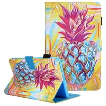 Allytech Samsung Galaxy Tab A 7.0 Case, SM-T280 Case, Galaxy Tab A 7.0" 2016 Case, Folio Flip PU Leather Wallet Stand Cover for Samsung Galaxy Tab A 7.0 Inch Tablet 2016 Release,Pineapple