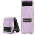 thumbnail image 1 of Allytech for Samsung Galaxy Z Flip 4 Folding Wallet Case, Premium PU Leather Case with Card Slot Shockproof Protective Case for Samsung Z Flip 4 6.7" 5G 2022 Women Men, Purple, 1 of 7