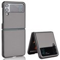 thumbnail image 1 of Allytech for Samsung Galaxy Z Flip 4 Ultra-Thin Folding Case, Premium PU Leather Anti-Drop Heavy Duty Full Body Protective Case for Samsung Z Flip 4 6.7" 5G 2022 Women Men, Gray, 1 of 8