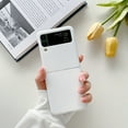 thumbnail image 1 of Allytech Samsung Galaxy Z Flip5 Case, Fashionable Slim Fit Shell Matte Lightweight Rugged PC Bumper Schokproof Anti-Scratch Phone Case for Samsung Galaxy Z Flip5 - White, 1 of 12