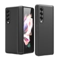 thumbnail image 1 of Allytech for Samsung Galaxy Z Fold 3 5G Case with Hinge Protection, Built-in Tempered Glass Screen Protector Slim Fit Anti-Slip Texure Full Body Shockproof Case for Galaxy Z Fold 3 2021, Black, 1 of 7