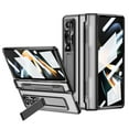 thumbnail image 1 of Allytech for Samsung Galaxy Z Fold 3 Case with Hinge Protection, Built-in Screen Protector Full Body Rugged Shockproof Hands Free Kickstand Bracket Case for Samsung Z Fold3 5G 7.6" 2021, Black, 1 of 7