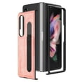 thumbnail image 1 of Allytech for Samsung Galaxy Z Fold 4 5G 2022 Case with Pen Holder, Slim Fit PU Leather Back Business Style Support Wireless Charging Folio Case for Galaxy Z Fold 4 (7.6 inch), Pink, 1 of 7