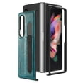thumbnail image 1 of Allytech for Samsung Galaxy Z Fold 4 5G 2022 Case with Pen Holder, Slim Fit PU Leather Back Business Style Support Wireless Charging Folio Case for Galaxy Z Fold 4 (7.6 inch), Darkgreen, 1 of 7