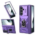 thumbnail image 1 of Allytech for Samsung Galaxy Z Fold 7 Case, Z Fold 7 Cover Case, Rugged Protective Shockproof Ring Hodlder Stand Hinge Protection Compatible Car Mount Phone Case for Galaxy Z Fold 7, Purple, 1 of 6