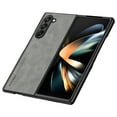 thumbnail image 1 of Allytech Samsung Galaxy Z Fold5 Case, Slim Lightweight Luxury PU Leather Skin-Friendly Case, Shockproof Dustproof Anti-Fingerprint Screen Lens Protection Cover for Samsung Galaxy Z Fold5 - Gray, 1 of 5
