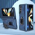 thumbnail image 1 of Allytech for Samsung Galaxy Z Fold5 Case, Z Fold 5 Cover Case, Rugged Protective Shockproof Ring Hodlder Stand Hinge Protection Compatible Car Mount Phone Case for Galaxy Z Fold 5 - Blue, 1 of 5