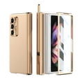 thumbnail image 1 of Allytech for Samsung Galaxy Z Fold6, Z Fold6 Cover with Pen, Build-in Screen Protector Hinge Protection Shockproof Rugged Phone Case for Galaxy Z Fold 6 - Gold, 1 of 7