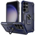 thumbnail image 1 of Allytech for Samsung S22 Ultra 5G Case, Galaxy S22 Ultra 5G Case, 6.8-Inch, Military Grade Shockproof Magnetic Car Mount Rugged Phone Case for Samsung Galaxy S22 Ultra 5G with Ring Kickstand, Navyblue, 1 of 8