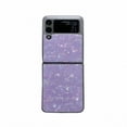 thumbnail image 1 of Allytech Samsung Z Flip 3 Case, Galaxy Z Flip 3 Cover, Glitter Pearl Design TPU Back Cover Anti-Scratch Drop Proof Protective Case for Samsung Galaxy Z Flip 3 - Purple, 1 of 2