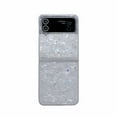 thumbnail image 1 of Allytech Samsung Z Flip 4 Case 2022, Galaxy Z Flip 4 Cover, Glitter Pearl Design TPU Back Cover Anti-Scratch Drop Proof Protective Case for Samsung Galaxy Z Flip 4 - White, 1 of 7