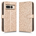 thumbnail image 1 of Allytech Shell Cover Case for Google Pixel 7 Pro 6.7-inch 5G, PU Leather Lanyard Card Slots Folio Stand Shockproof TPU Interior Magnetic Flip Wallet Women Men Case for Google Pixel 7 Pro 2022,Rosegold, 1 of 8