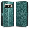 thumbnail image 1 of Allytech Shell Cover Case for Google Pixel 7 Pro 6.7-inch 5G, PU Leather Lanyard Card Slots Folio Stand Shockproof TPU Interior Magnetic Flip Wallet Women Men Case for Google Pixel 7 Pro 2022, Green, 1 of 8