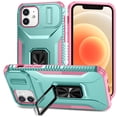 thumbnail image 1 of Allytech Shockproof Back Case for Apple iPhone 11, Military Grade Protective With Ring Holder Stand Compatible with Car Mount Anti-slip Hybrid Rugged Bumper Phone Cover for Men Boys -Green, 1 of 8