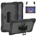 thumbnail image 1 of Allytech Shockproof Case for Galaxy Tab A9+ 11 Case 2023 SM-X210 X215, Heavy Duty Protective Rugged Rotating Stand Shoulder Strap Kids Friendly Case - Black, 1 of 7
