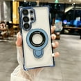 thumbnail image 1 of Allytech Shockproof Case for Samsung Galaxy S24 Plus with Kickstand, [Lens Protector] [Four Corners Anti-Drop] [Thin & Light] Soft TPU Case Cover Support Wireless Charging - Blue, 1 of 7