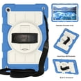 thumbnail image 1 of Allytech Shockproof Case for Samsung Galaxy Tab A9+ Plus 11" 2023 SM-X210 X215, Rugged Shoulder Strap Rotating Stand Shoulder Strap Kids Friendly Bumper Heavy Duty Shockproof Case - Skyblue, 1 of 10