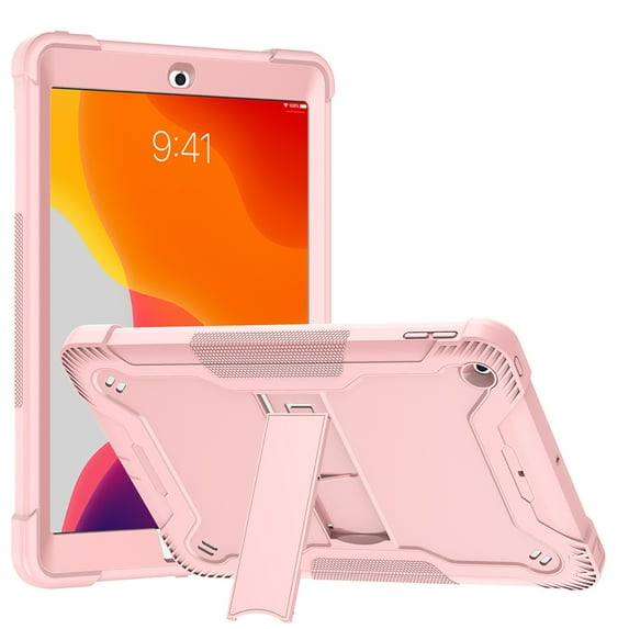 Allytech Shockproof Case for iPad 10.2" 2022, iPad 10.2" Case 2022, Military Grade Protective Kickstand Dual Layers Back Cover Shell for Apple iPad 10.2" 2022 - Rosegold