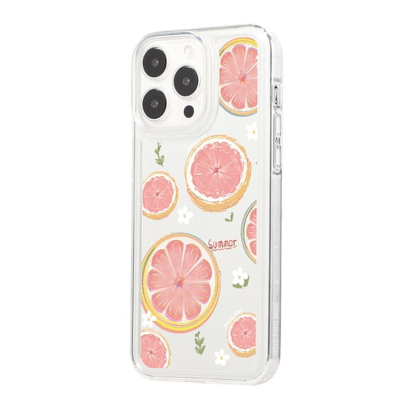 Allytech Shockproof Case for iPhone 11 - Camera & Screen Protection - Ultra Thin & Lightweight - Fashion Fruit Pattern - All Around Cushion Protective Case - Grapefruit