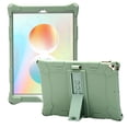 thumbnail image 1 of Allytech Silicone Case for Apple iPad 10.2 8th 7th Generation, iPad Air 3 10.5", Slim Soft Rubber Rugged Hybrid Kickstand Heavy Duty Protection Drop Proof Kids Friendly Case Cover, Matchagreen, 1 of 1