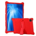 thumbnail image 1 of Allytech Silicone Case for Apple iPad Air 4th Gen 10.9, iPad Pro 11 2020 /2018, Slim Soft Rubber Rugged Hybrid Kickstand Heavy Duty Protection Drop Proof Kids Friendly Case Cover, Red, 1 of 1