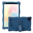 thumbnail image 1 of Allytech Silicone Case for Samsung Galaxy Tab A 8.0 2019 T290 T295 T297, Slim Soft Rubber Rugged Hybrid Kickstand Heavy Duty Protection Drop Proof Kids Friendly Case Cover, Darkblue, 1 of 5