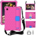 thumbnail image 1 of Allytech Silicone Case for Samsung Galaxy Tab A8 10.5" 2022[Model: SM-X200/X205/X207, Kidsproof Hand Strap Stand Adjustable Shoulder Strap Shockproof EVA Shell Case for Galaxy Tab A8 2022, Rose+Blue, 1 of 6