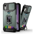 thumbnail image 1 of Allytech Slide Camera Protective Case for iPhone X/iPhone XS, Hard PC & Soft TPU Anti-Scratch Shockproof Ring Holder Kickstand [Support Magnetic Car Mount][1 Card Slot] Case and Cover, Darkgreen, 1 of 6