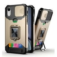 thumbnail image 1 of Allytech Slide Camera Protective Case for iPhone Xs Max 6.5" 2018, Hard PC & Soft TPU Anti-Scratch Shockproof Ring Holder Kickstand [Support Magnetic Car Mount][1 Card Slot] Case and Cover, Gold, 1 of 6