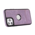 thumbnail image 1 of Allytech Slim Back Cover for Apple iPhone 11 Pro, Vintage PU Leather Anti-Sctratch Bumper Shockproof Protective Phone Case for iPhone 11 Pro - Purple, 1 of 7