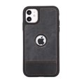 thumbnail image 1 of Allytech Slim Back Cover for Apple iPhone 11, Vintage PU Leather Anti-Sctratch Bumper Shockproof Protective Phone Case for iPhone 11 - Black, 1 of 7
