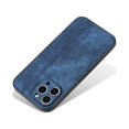 thumbnail image 1 of Allytech Slim Back Cover for iPhone 15, PU Leather TPU Slim Fit Shell Cover Minimalist Retro Shock Absorption Protective Phone Case Cover for Apple iPhone 15 -Blue, 1 of 5