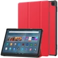 thumbnail image 1 of Allytech Slim Case for Amazon Fire Max 11, Fire Max 11 Case, Trifold Stand Shockproof Auto Sleep Wake Protective Drop Proof Case Cover for Amazon Fire Max 11 2023 - Red, 1 of 10