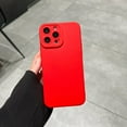 thumbnail image 1 of Allytech Slim Case for Apple iPhone 13 mini, Liquid Silicone TPU Back Cover Anti-Scratch Lightweight Anti-Fingerprint Shockproof Bumper Phone Case for iPhone 13 mini - Red, 1 of 8
