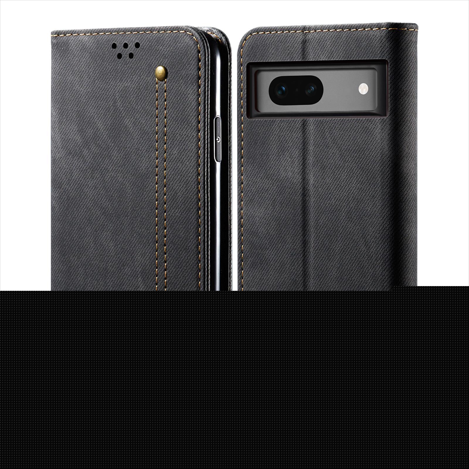 thumbnail image 1 of Allytech Slim Case for Google Pixel 7, Retro Cowboy Skin Kickstand Case with Credit Card Slots & Cash Pocket, Shockproof Anti-Fall Full Body Protection Case for Google Pixel 7, Black, 1 of 6