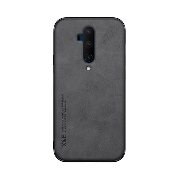 Allytech Slim Case for OnePlus 7T Pro 2019, 1 Plus 7T Pro 6.7" Case, Shockproof Anti-Fingerprint Anti-Dust PU Leather Case for OnePlus 1+ 7T Pro, Darkgray