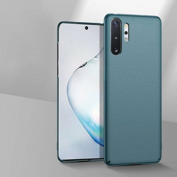 Allytech Slim Case for Samsung Galaxy Note 10+ - Ultra Thin Super Lightweight Matte Hard PC Shockproof Anti-scratch Protetive Phone Case Compatible with Samsung Note 10+ Plus - Darkgreen