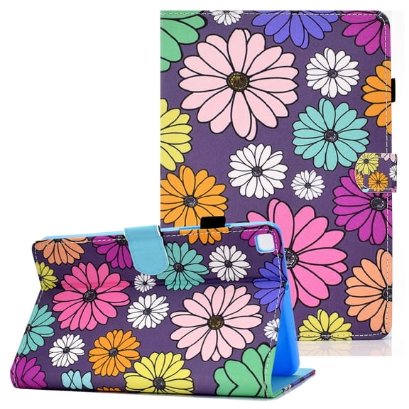 Allytech Slim Case for Samsung Galaxy Tab A 8.0" 2019 SM-T290 T295, PU Leather Folio Flip Multi Angle Viewing Stand Shockproof Cover for Samsung Galaxy Tab A 8.0 2019 T290, Daisys