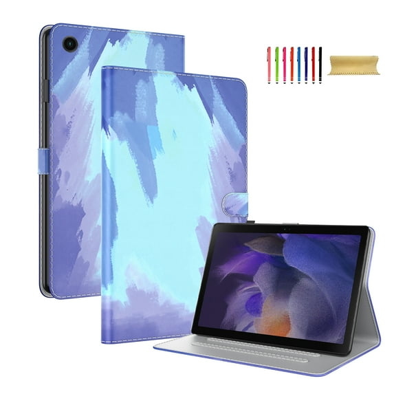 Allytech Slim Case for Samsung Galaxy Tab A9 8.7" SM-X110 X115 2023 Released, PU Leather Folio Flip Stand Protective Multi Angle Viewing Stand Case Cover for Galaxy Tab A9 - Blue