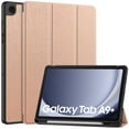 thumbnail image 1 of Allytech Slim Case for Samsung Galaxy Tab A9+ Plus 11" SM-X210 X215 X216, With Pen Holder Multi Angle Viewing Stand Slim Fit Protective Shockproof Flip Cover, Rosegold, 1 of 9
