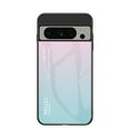 thumbnail image 1 of Allytech Slim Case for Google Pixel 8 Pro Case, Glass Back Cover Gradient Design Anti-Scratch Bumper Case Cover for Google Pixel 8 Pro - Pink, 1 of 8