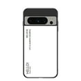 thumbnail image 1 of Allytech Slim Case for Google Pixel 9A Case, Glass Back Cover Gradient Design Anti-Scratch Bumper Case Cover for Google Pixel 9A - White, 1 of 8
