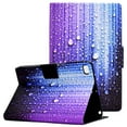 thumbnail image 1 of Allytech Slim Case for iPad Mini 7.9 inch Tablets, iPad Mini 5/Mini 4/Mini 3 2 1 Cover, Soft TPU Bumper Shockproof Auto Sleep Wake Card Slots Holder Wallet Case for iPad Mini 5 2019, Water Droplets, 1 of 6