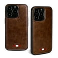 thumbnail image 1 of Allytech Slim Case for iPhone 13 Pro 5G, Lightweight Business Vegan PU Leather Elegant TPU Edge Soft Anti-Slip Scratch Resistant Hard PC Back Cover for iPhone 13 Pro (2021) 6.1", Brown, 1 of 9