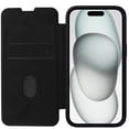 thumbnail image 1 of Allytech Slim Case for iPhone 15 Plus, Luxury PU Leather Camera Lens Sliding Cover with Card Slots, Full Body Protection Shockproof Support Wireless Charging Case for iPhone 15 Plus, Black, 1 of 14